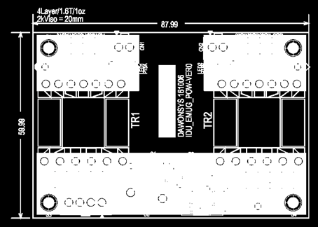 IDU EMUG Power Board 외형도면