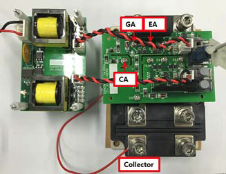 IGBT에 GDU 부착 및 주요 부위