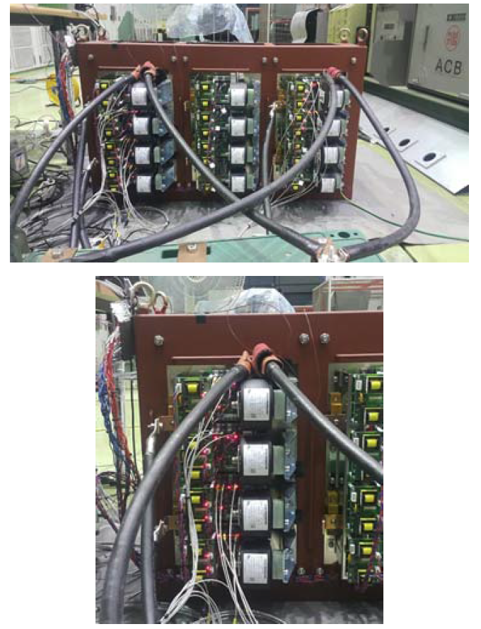 1C2M Power Stack 및 U상 Stack 연결 사진