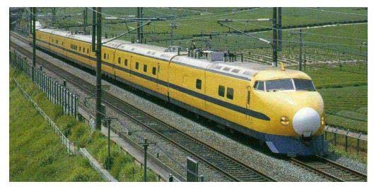Dr. Yellow high speed track inspection train