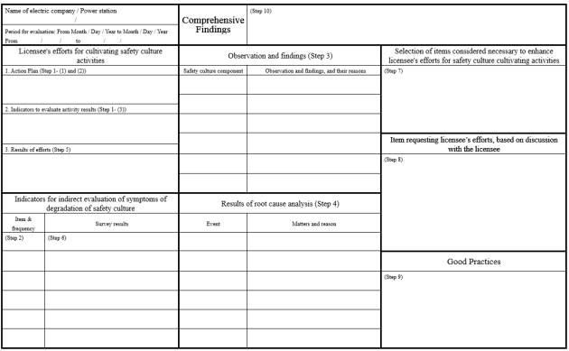 NRA Comprehensive Assessment Sheet