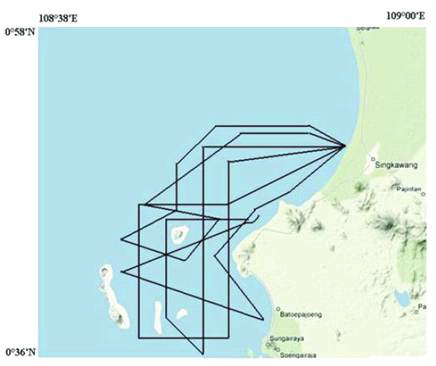 Seismic line map