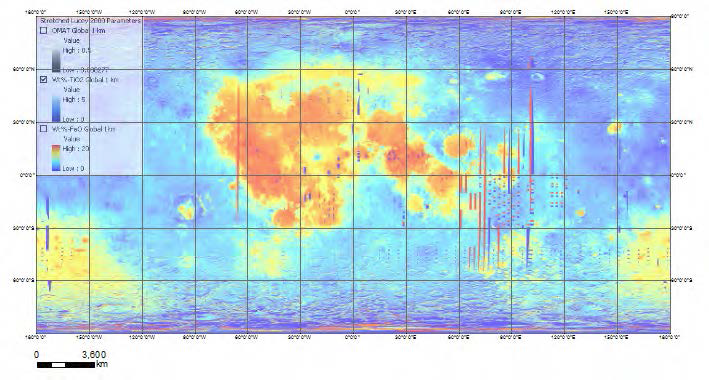 Lunar Image Bases (Clementine FeO map)