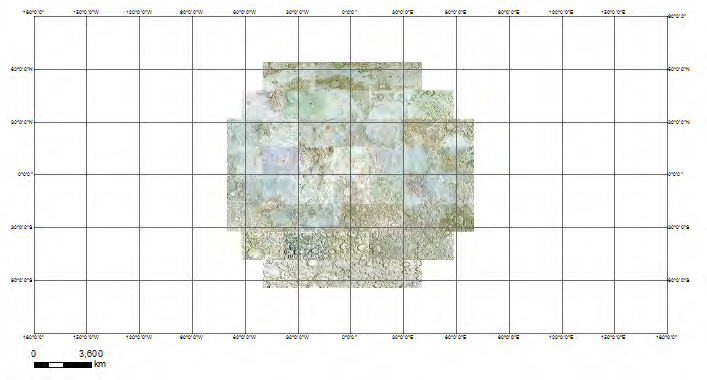 Lunar Image Bases map (LAC scan mosaic map)