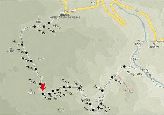 HL-09 사면 위치도