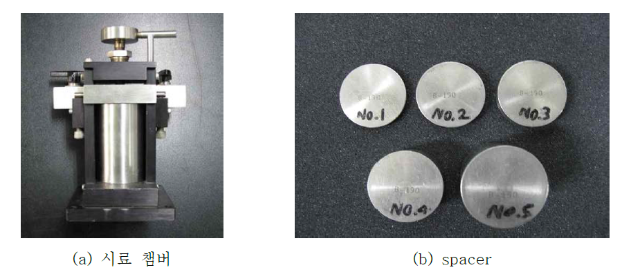 시료 챔버 및 spacer