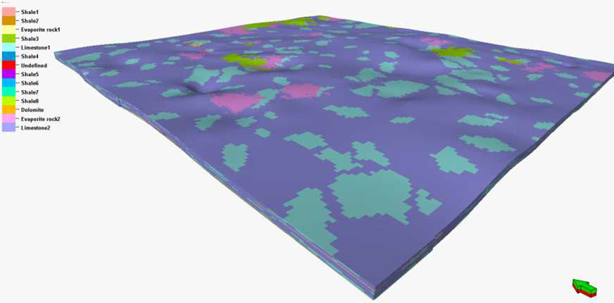 다점 지구 통계 기법을 적용하여 구현한 슬레이브 포인트 층의 암상 분포 모델