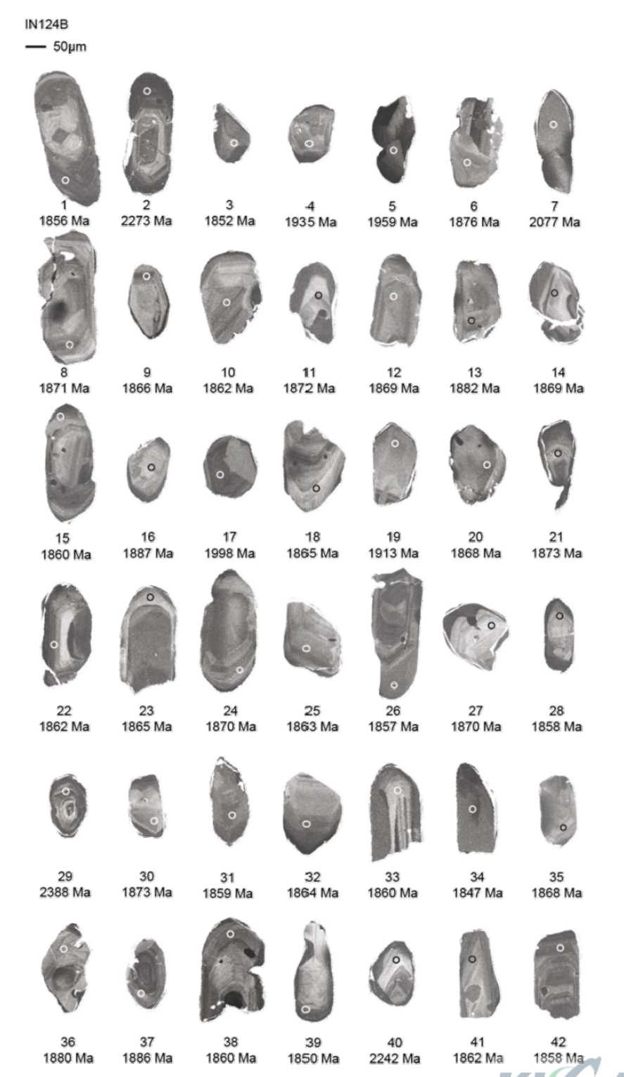 인천 검단 지역의 규암(IN124B) 저어콘의 음극발광영상과 LA-ICP-MS U-Pb 연령