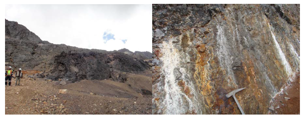 Limpe Norte orebody from the Iscaycruz mine