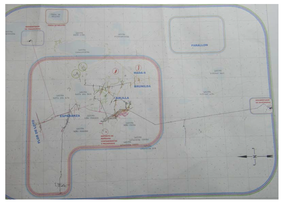 Underground map of the Raura mine