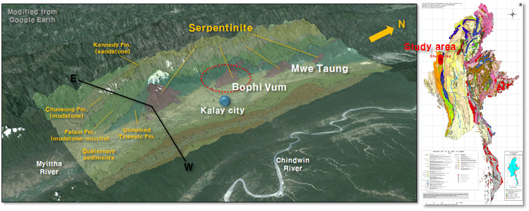 Geography and geology of Bophi Vum area