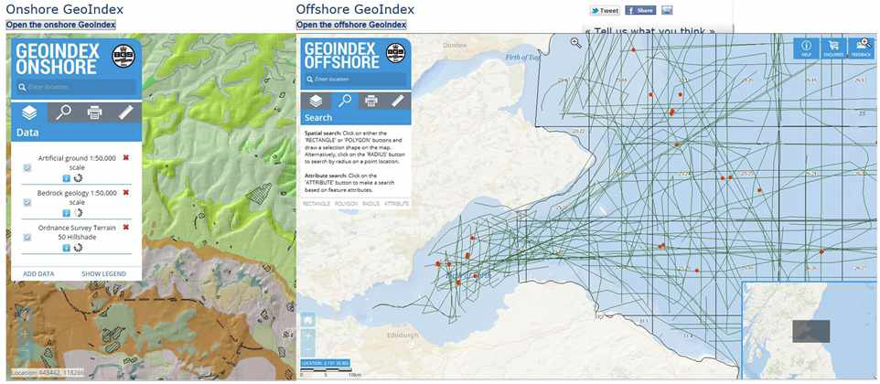 Homepage of GeoIndex, BGS.