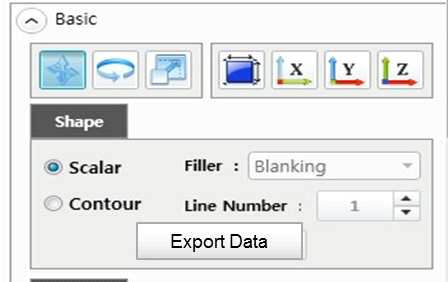 Export Data: UI