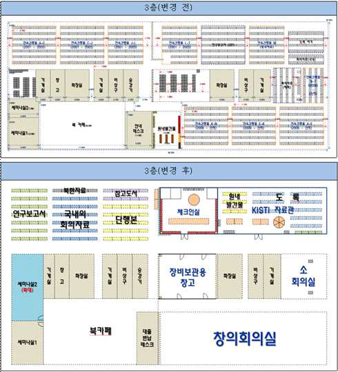 Bookcase Arrangement Map(4th Floor)