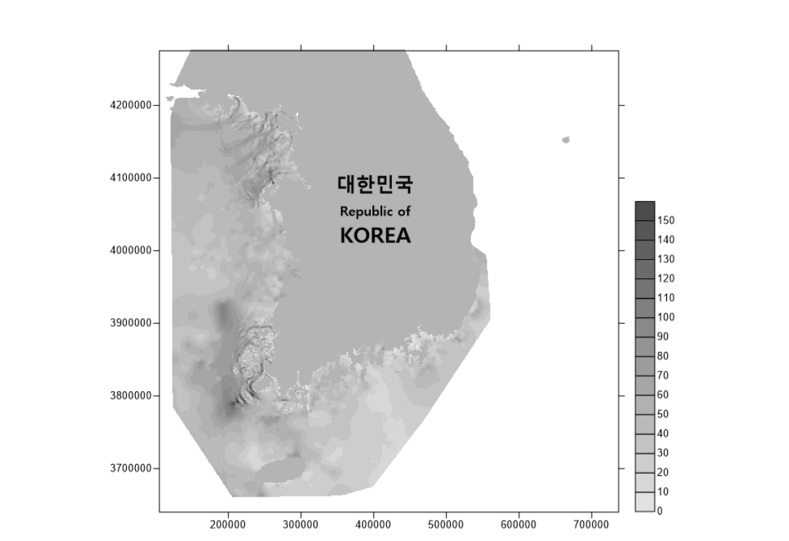 조류 주제도-표층평균유속(관측+해석, [cm/s])