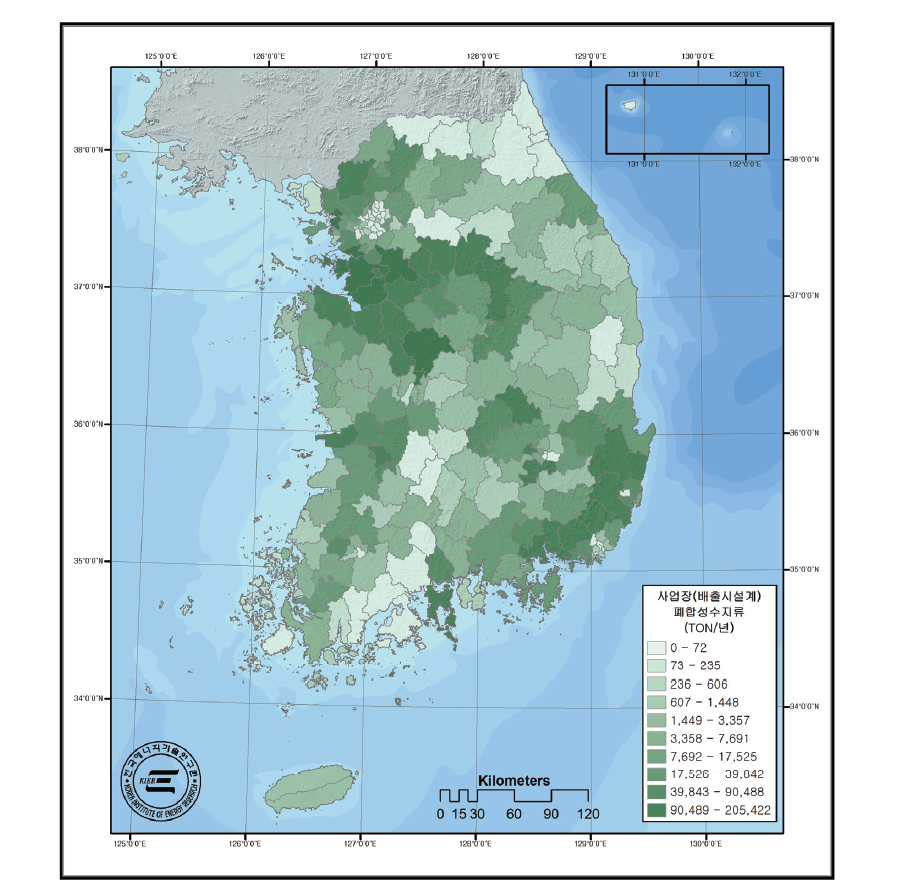 폐합성수지 자원 지도