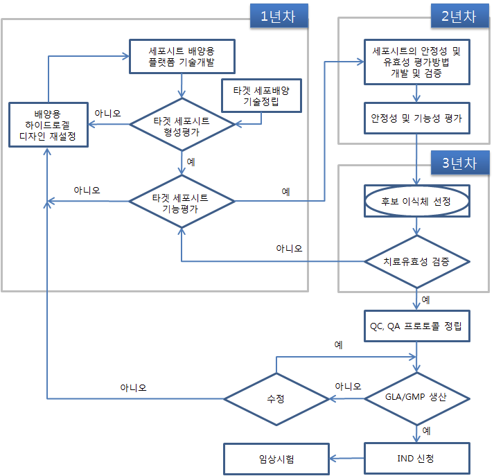 연구개발 세부내용 플로우차트