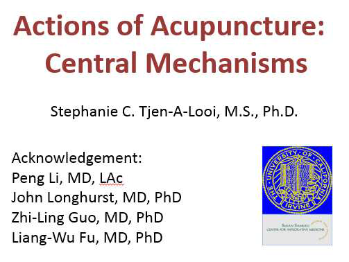 Actions of Acupuncture Central Mechanisms