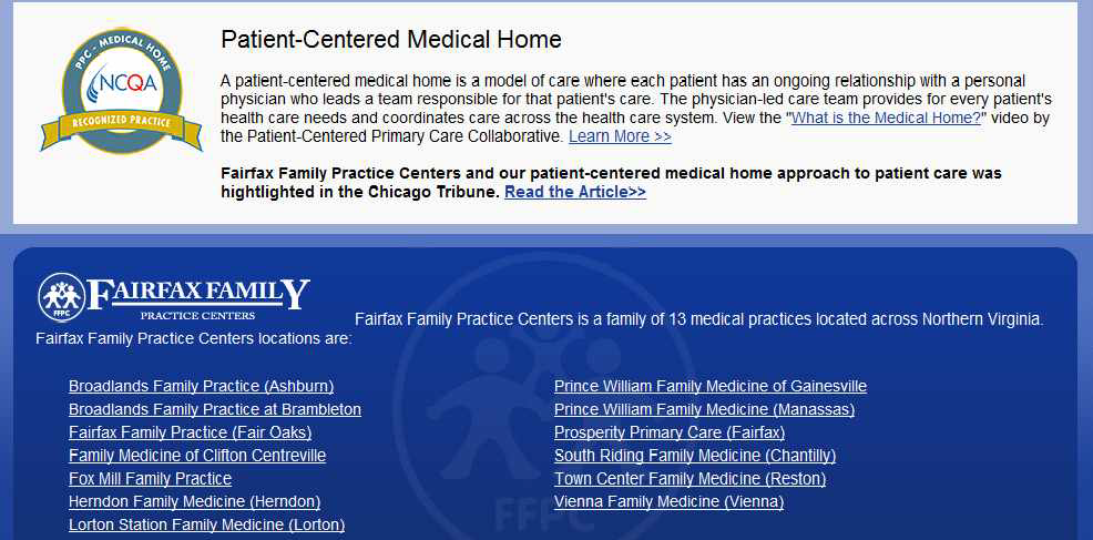 http://fairfaxfamilypracticecenters.com