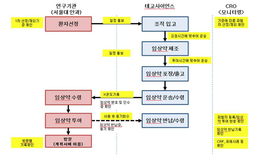 임상시험 흐름도