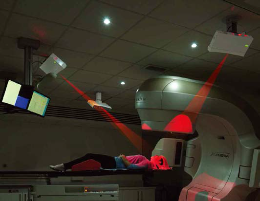 시판되어 방사선치료 자세 검증에 사용되고있는 3D 스캐너 시스템(VisionRT)