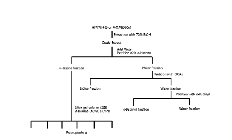 Schematic diagram of extraction and purification procedures