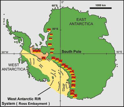 서남극 열개구조와 주변에 발달한 TAMs