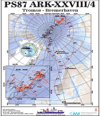 2014년 독일 AWI 쇄빙선 ‘폴라스턴 ‘은 로모노소프 해령을 가로지르며 탐사를 수행하 고 2018년 IODP 시추정점 선정을 위한 탐사자료 와 시추코어 퇴적물을 획득하였다.