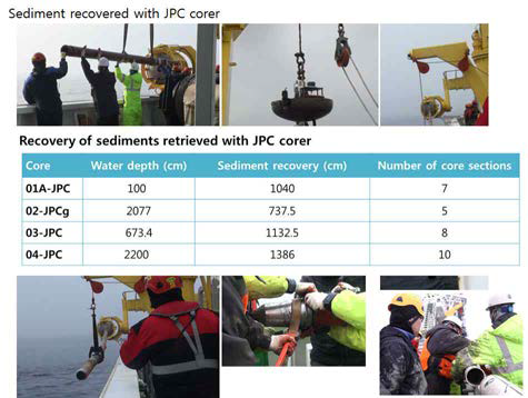 2015년 제 6차 ‘아라온’ 서북극해 탐 사(ARA06C)에서 최초로 4점의 JPC 시추 코어 퇴적물을 서북극해에서 획득하였다.