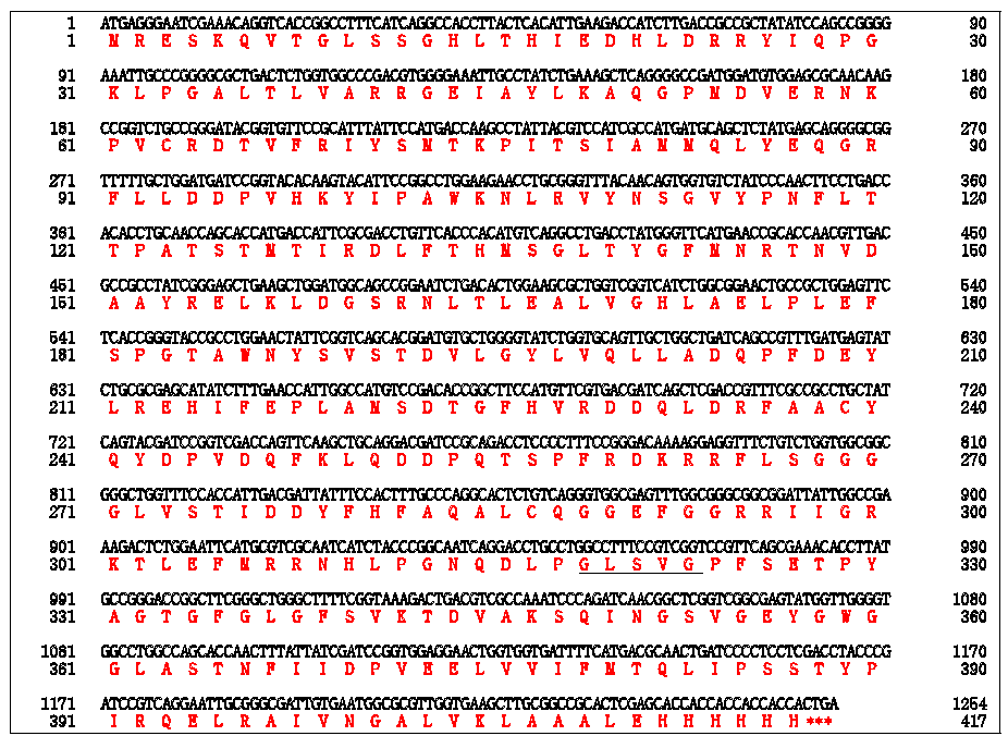 Sequence of LipBL (Marinobacter lipolyticus) (L)