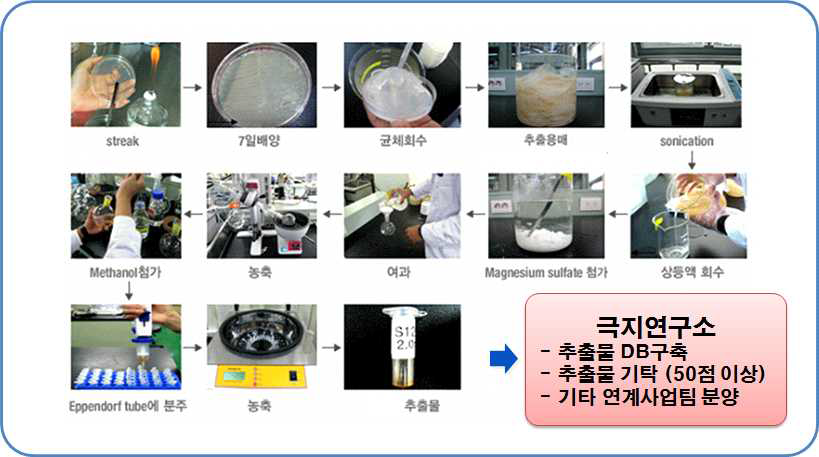 추출물제작을 위한 흐름도