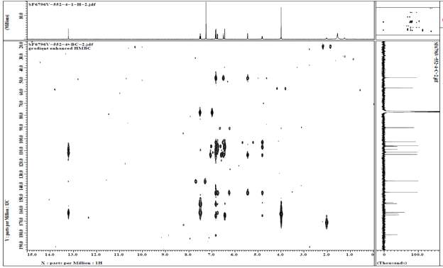 SF6796V-552-4 의 HMBC-NMR Spectrum