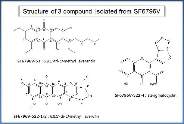 Structure of 3 compound isolated from SF6796V