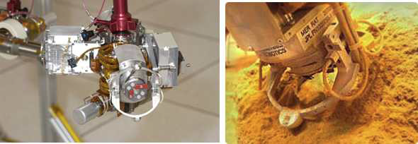 Grinding tool for MER and ground rock feature at the Opportunity landing site.