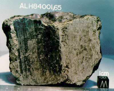 1984년에 남극에서 발견된 ALH84001 운석