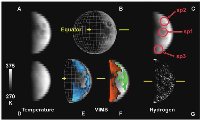VIMS/Cassini에 의해 획득된 달의 자료