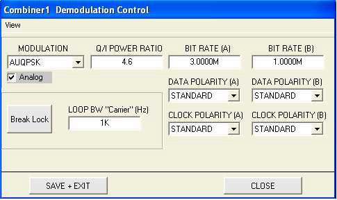 Demodulation control