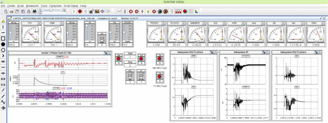 RTDS사 S/W(RS-CAD) 모델링 및 감시창 예