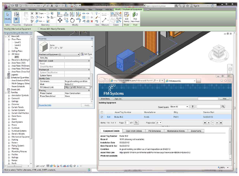 FM:Systems 내 BIM Asset Integration