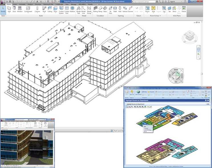 Archibus와 Revit 연동화면