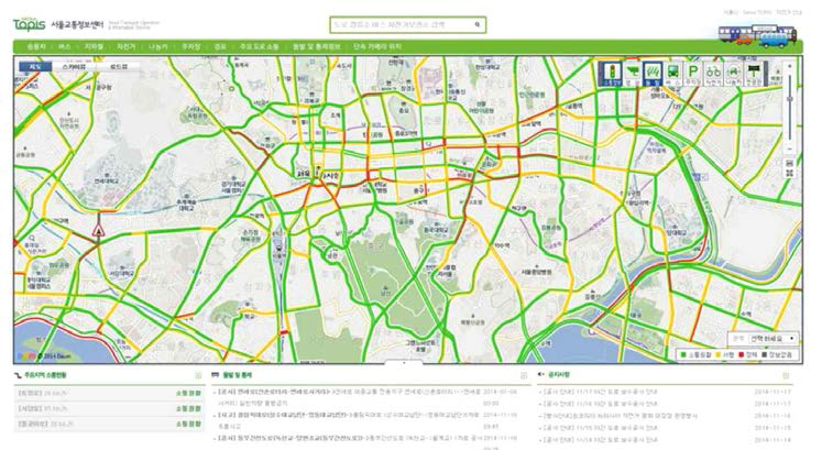 서울시 교통정보센터 TOPIS