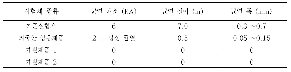 Mock-up 실험체의 모니터링 결과