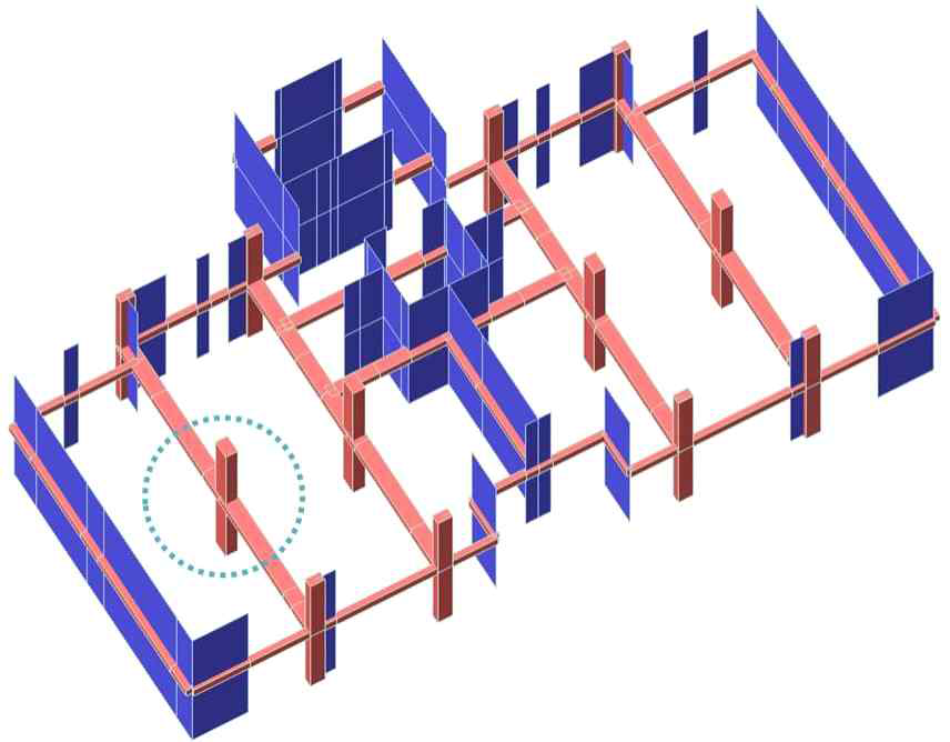 층간소음저감형 구조시스템 해석모델