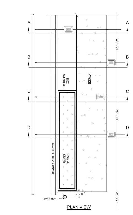 Swale-Meter & 소화전 위치도