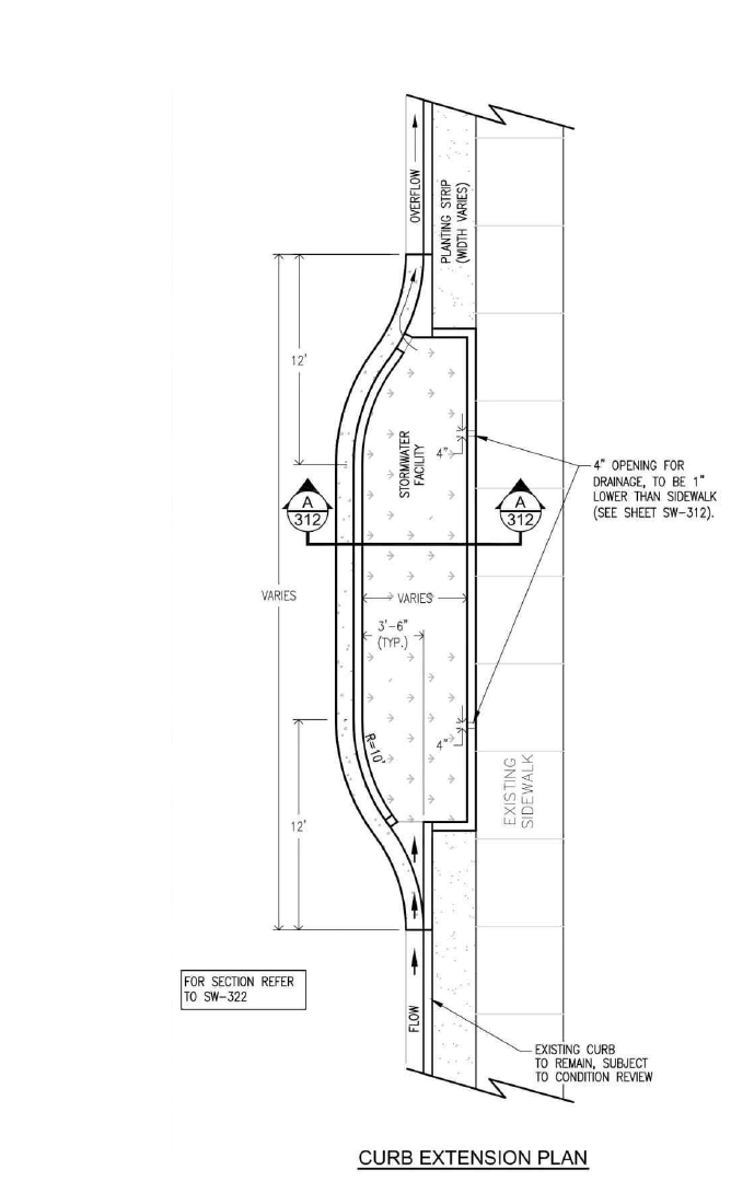 Curb Extension In-Planter Plan