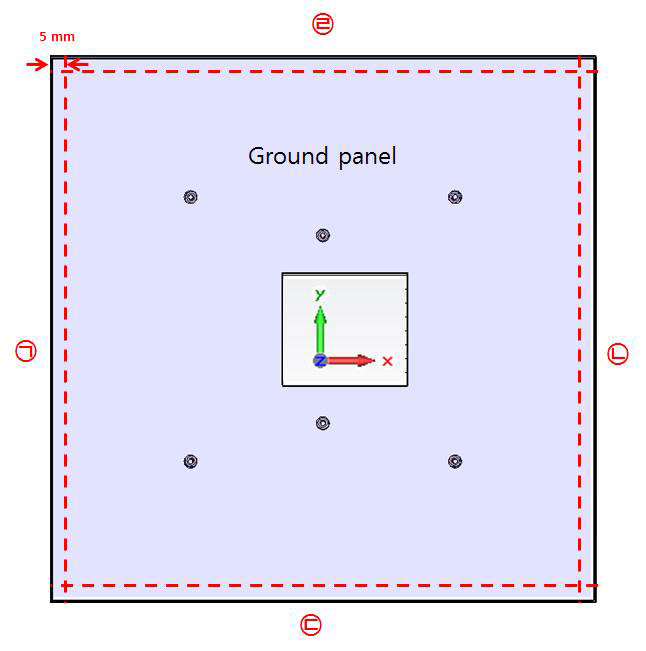 Chamber의 ground panel 구조 및 구조 변경 위치