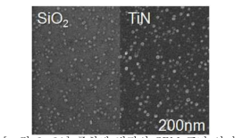 증착된 박막의 SEM 표면 사진