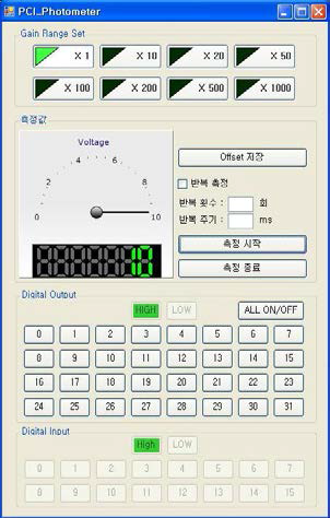 포토미터 구동 프로그램