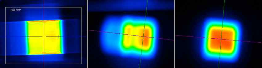 Laser Beam Align 상태에 따른 에너지 분포