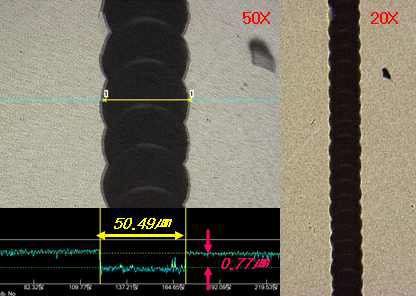 P3층 Laser Scribing 가공 형태